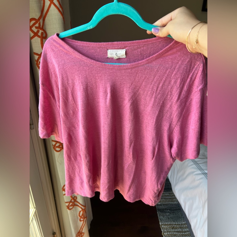 Lou & Grey Pink Short Sleeve Top Size M